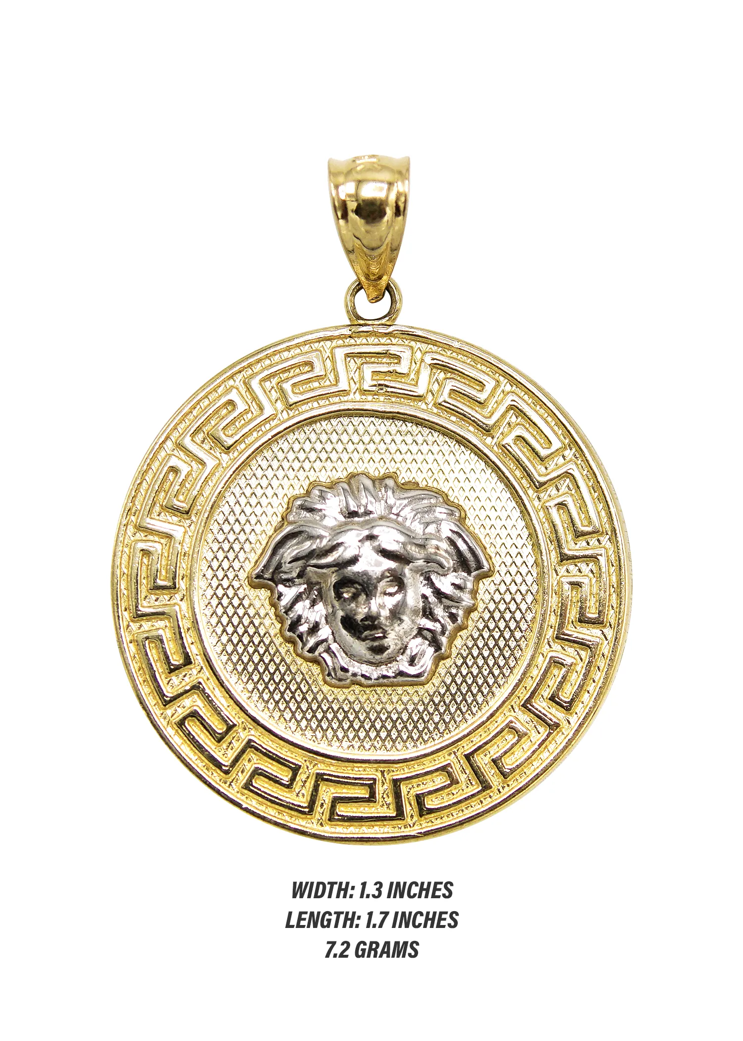 10K Gold Medusa Head Pendant | 7.2 Grams