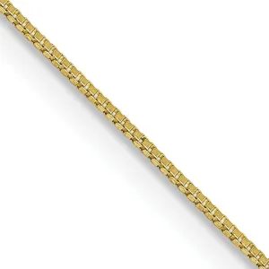 10KT Yellow Gold 20-inch 0.5MM Box Pendant Chain