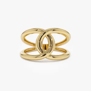 14k Gold Infinity Knot Ring