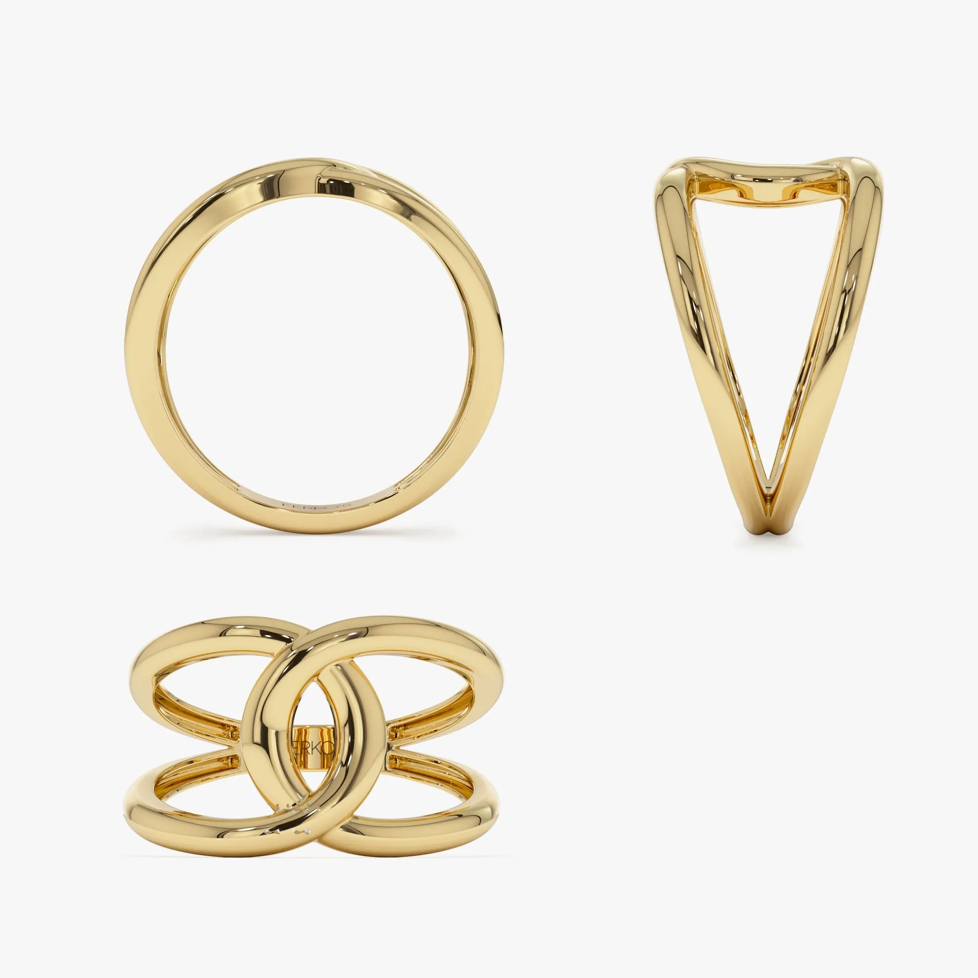 14k Gold Infinity Knot Ring