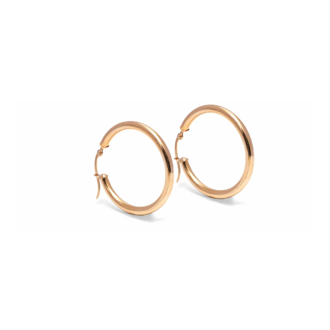 14kt Classic Hoops