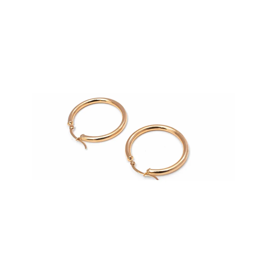 14kt Classic Hoops