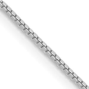 14KT White Gold 18-inch 0.7MM Box Pendant Chain