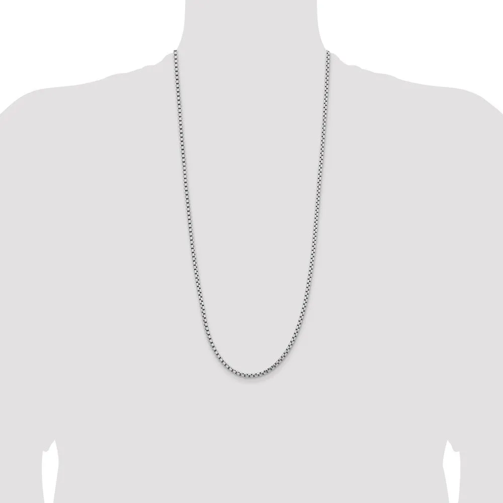 14KT White Gold 30-inch 3.6MM Box Chain