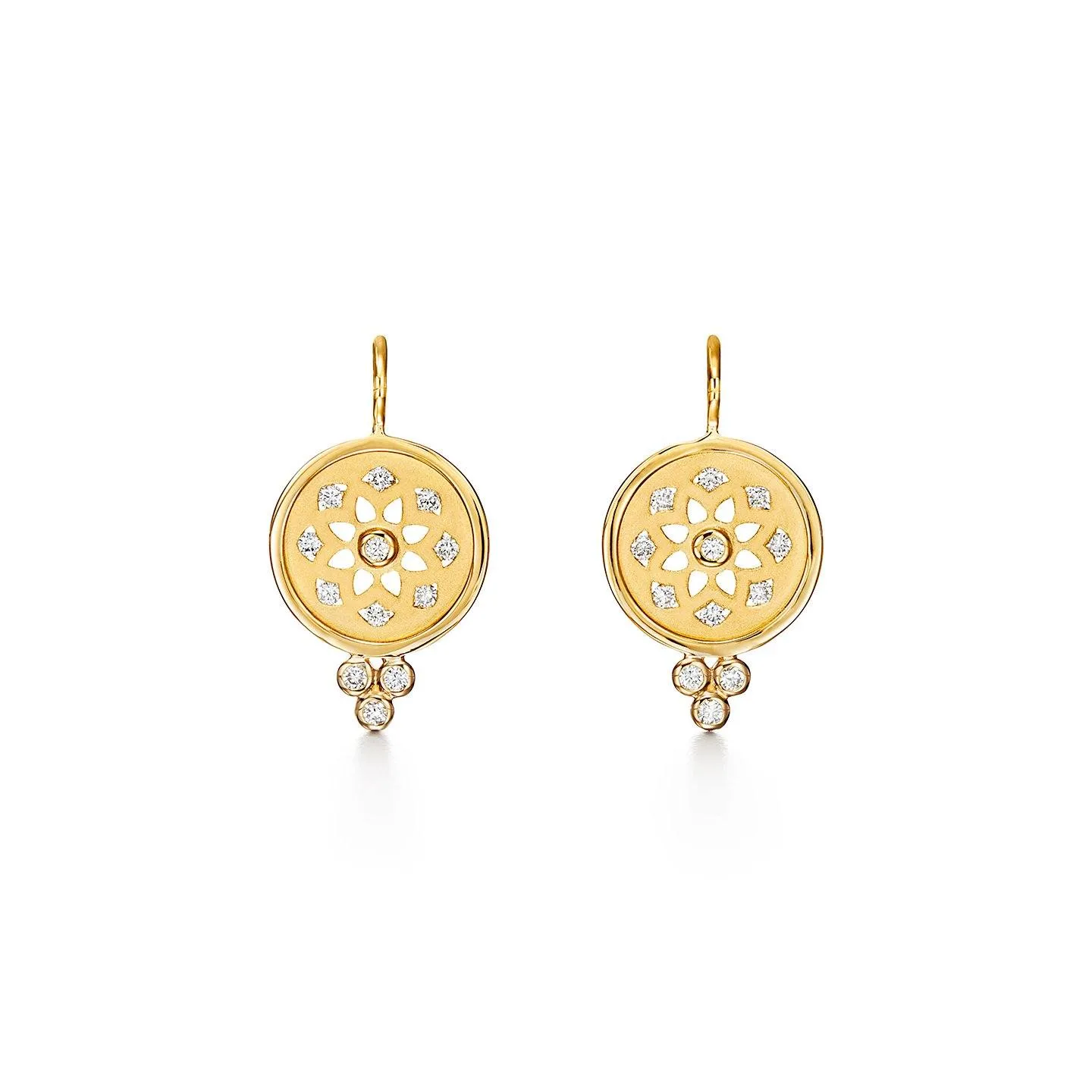 18K Mandala Cutout Earrings