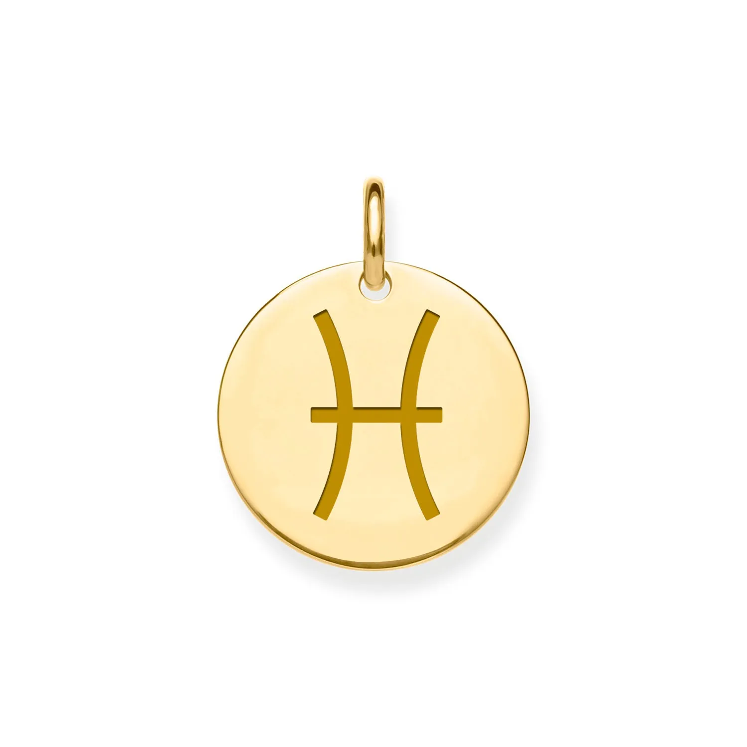 9CT GOLD PISCES ZODIAC PENDANT