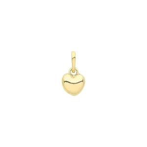 9CT GOLD PLAIN HEART PENDANT