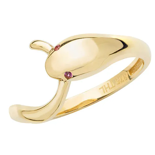 9CT GOLD SNAKE RING