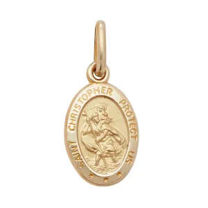 9CT GOLD ST CHRISTOPHER PENDANT