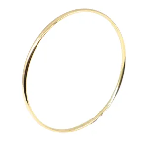 9K Yellow Gold & Sliver filled Bangle - 20769154