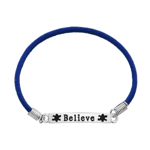 Autism Believe Stretch Bracelets