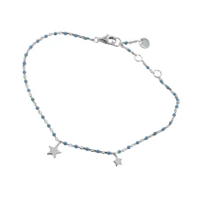 Baby Blue Star Enamel Bracelet