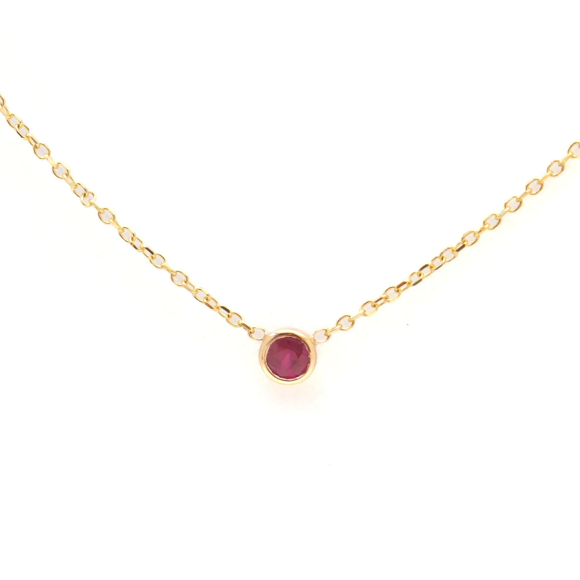 Barely-There Ruby Necklace