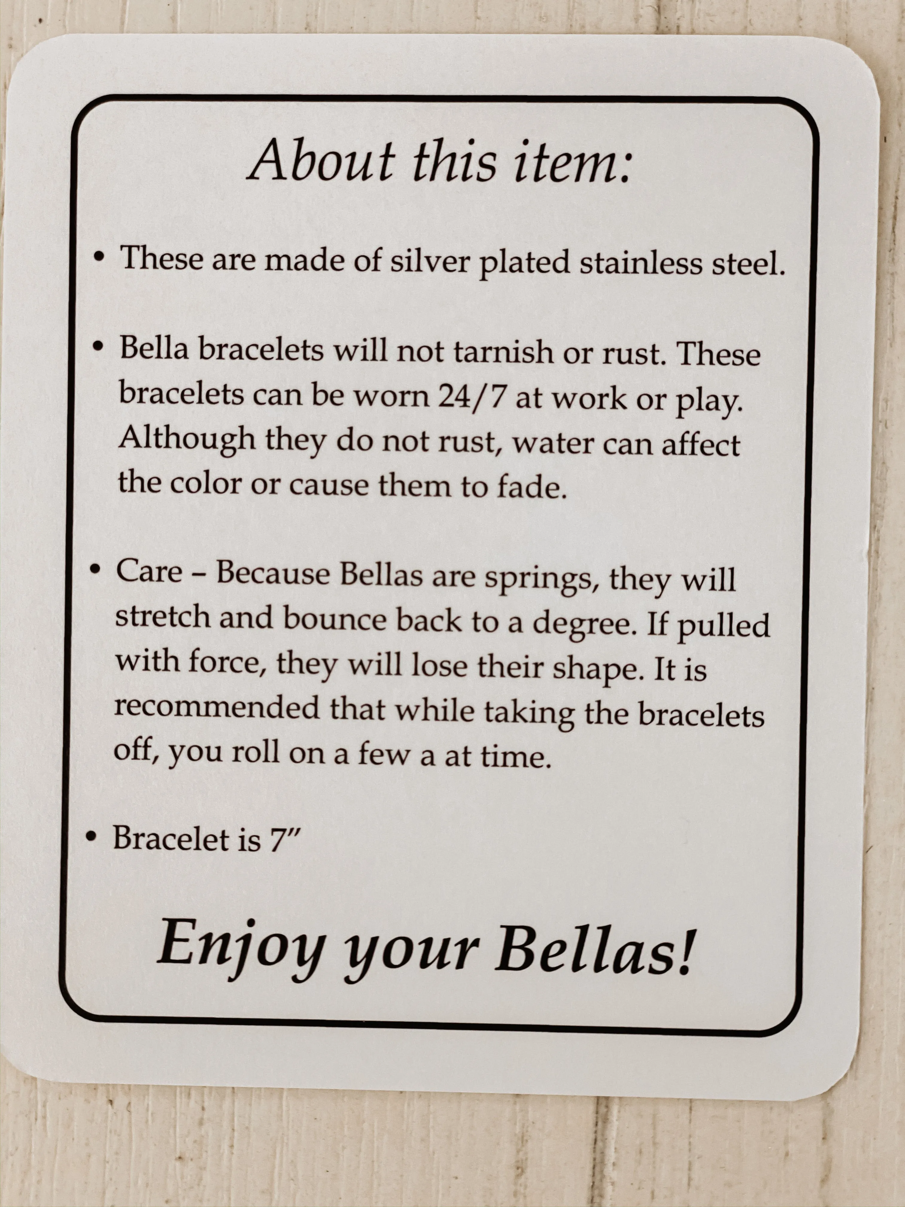 Bella Silver Guitar String Bracelets