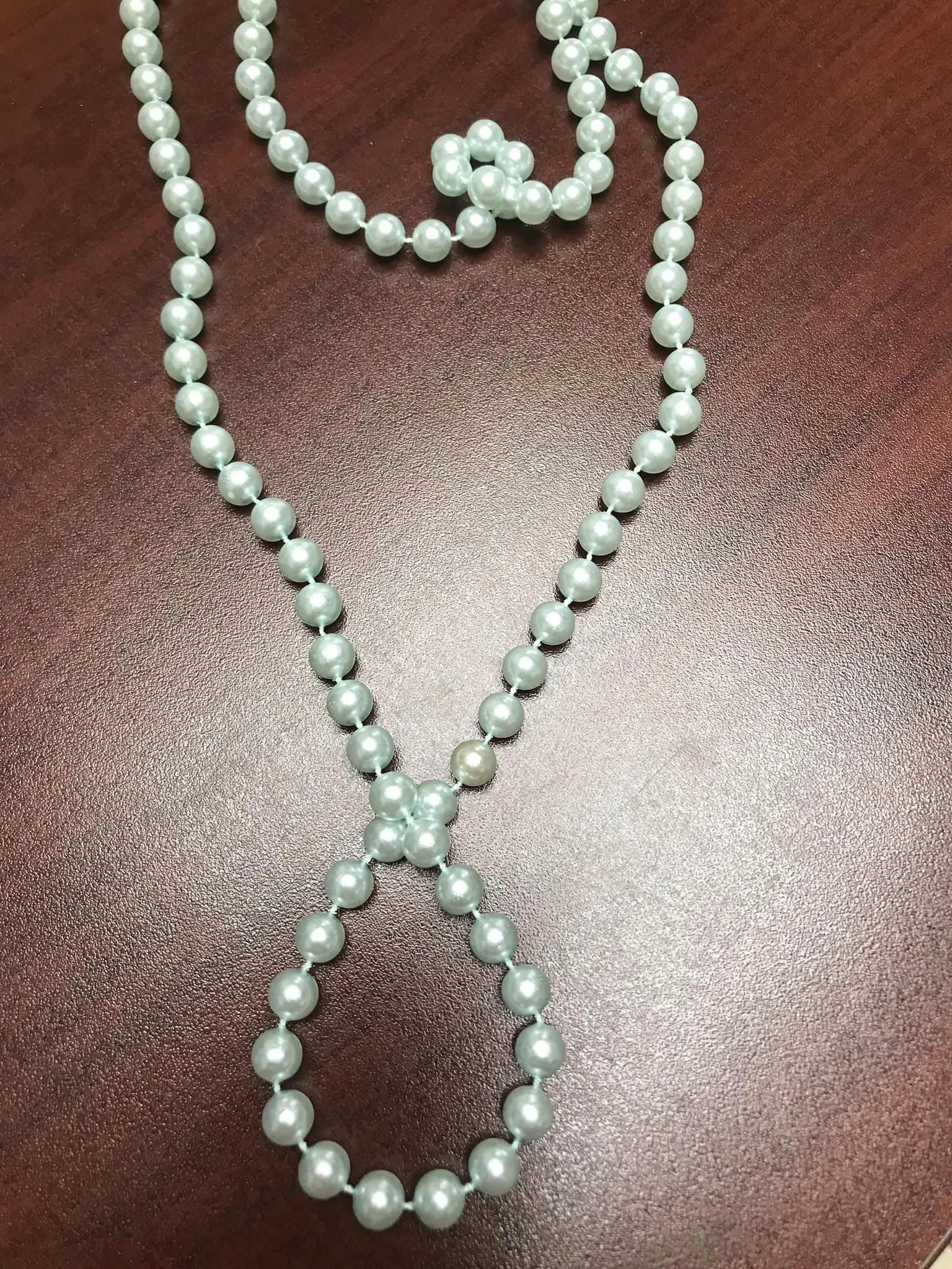 Blue Beads - Long Single Strand - GU