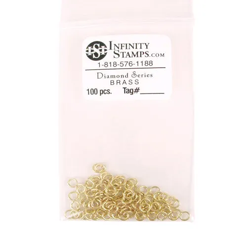 Brass Jump Rings - 100 Pack