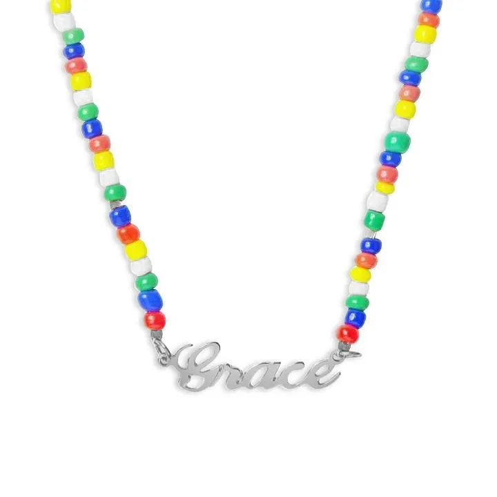 Calypso Beaded Name Necklace