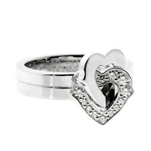 Cartier Heart Diamond White Gold Ring