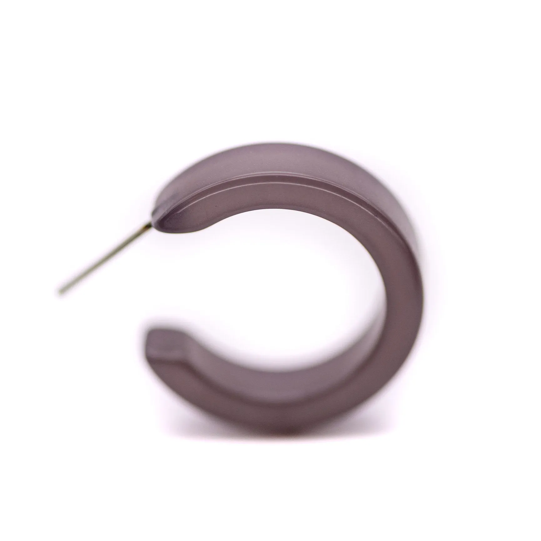 Charcoal Moonglow Mini Classic Hoop Earrings