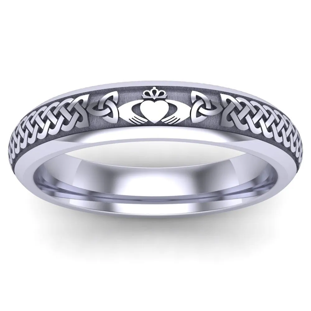 Claddagh Wedding Ring UCL1-PLATINUM4M - Platinum