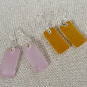 Classic Recycled Sea Glass Earrings