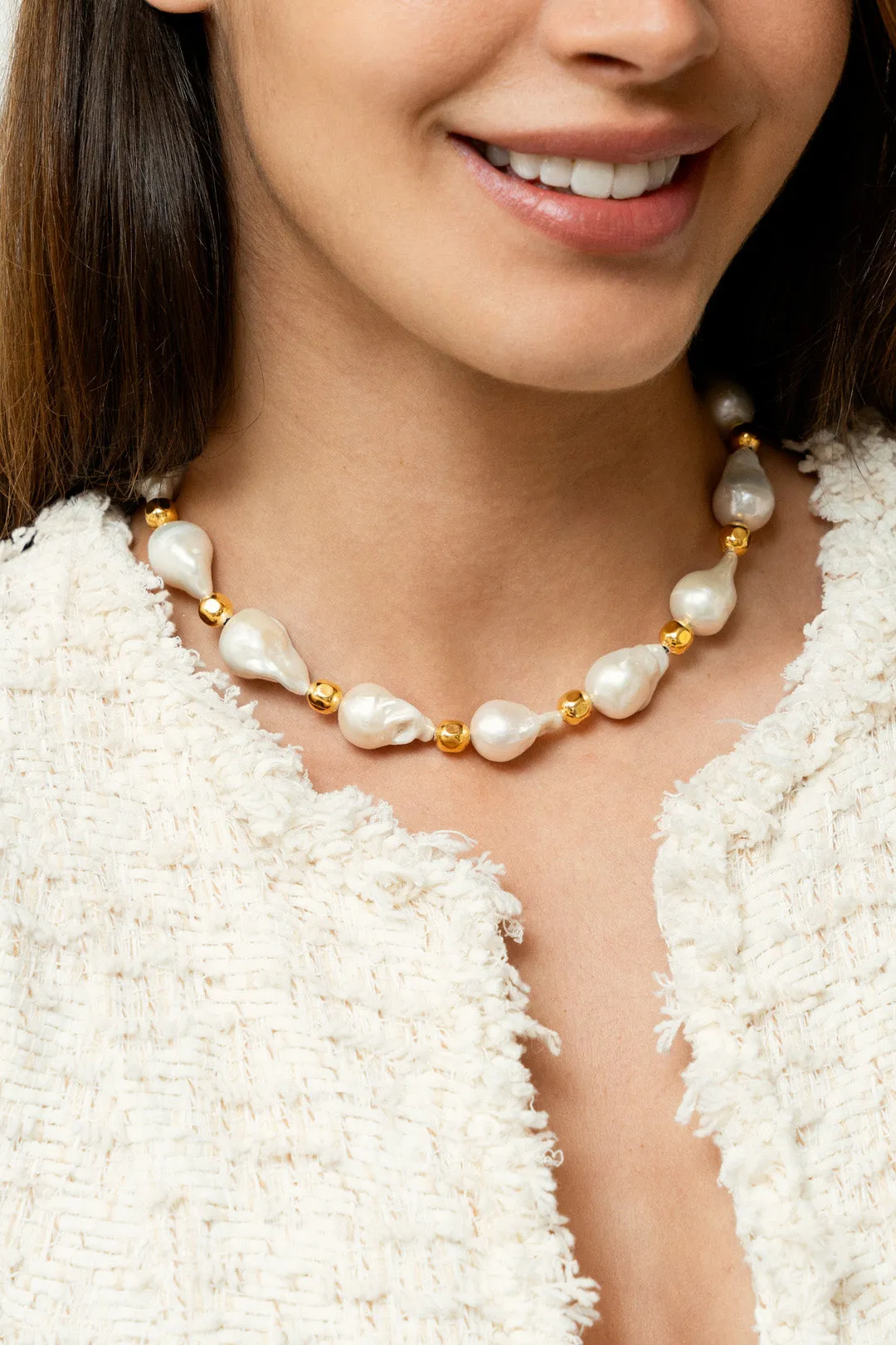 Collier Grace Short Pearl Necklace