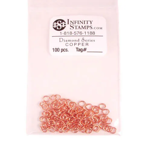 Copper Jump Rings - 100 Pack