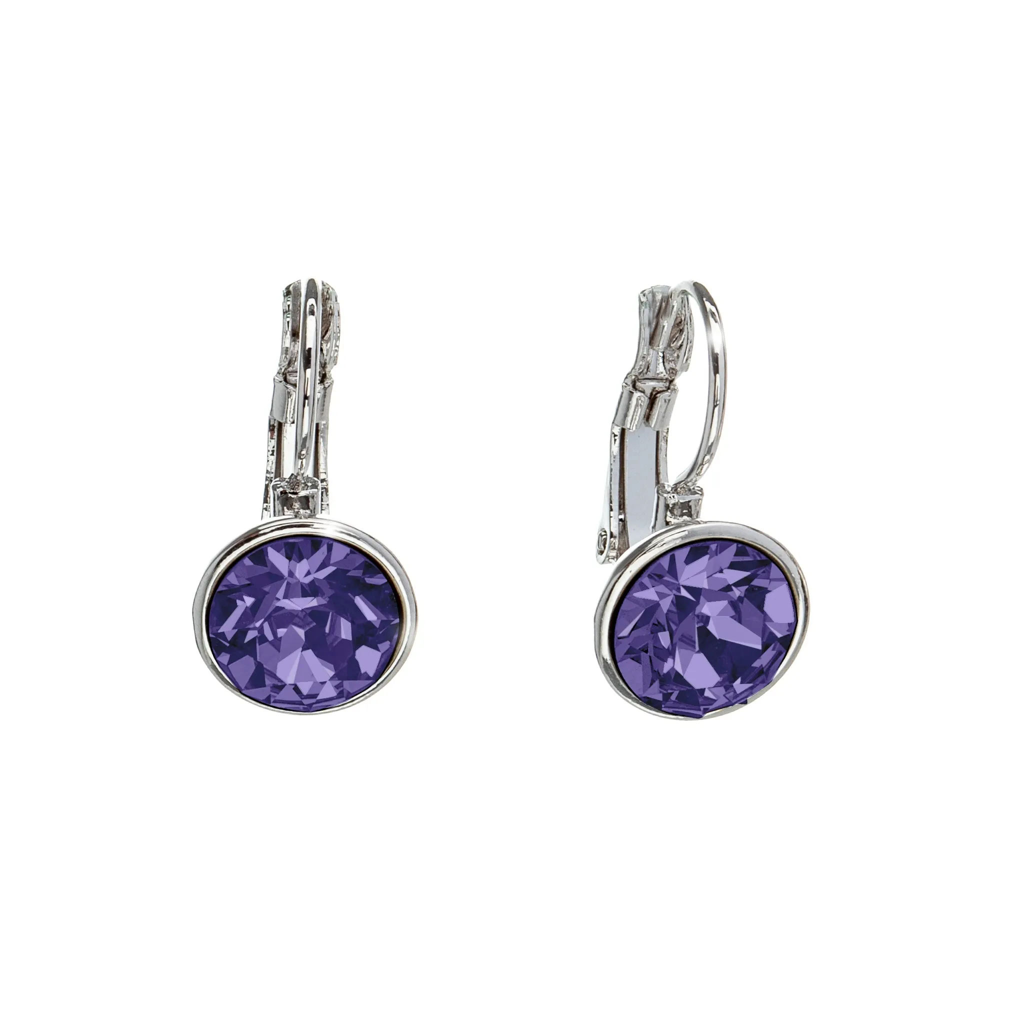 Crystal Leverback Everyday Earrings