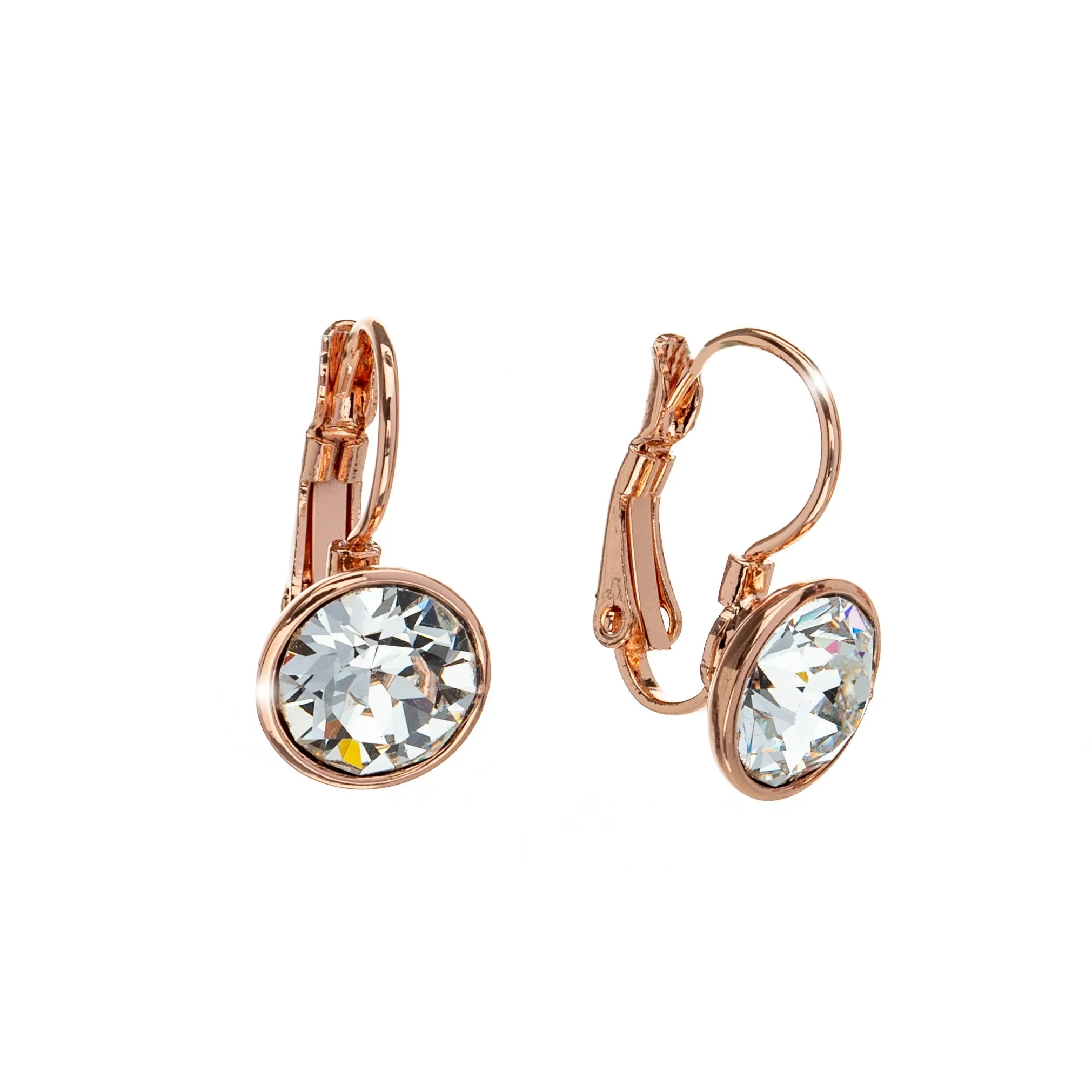 Crystal Leverback Everyday Earrings