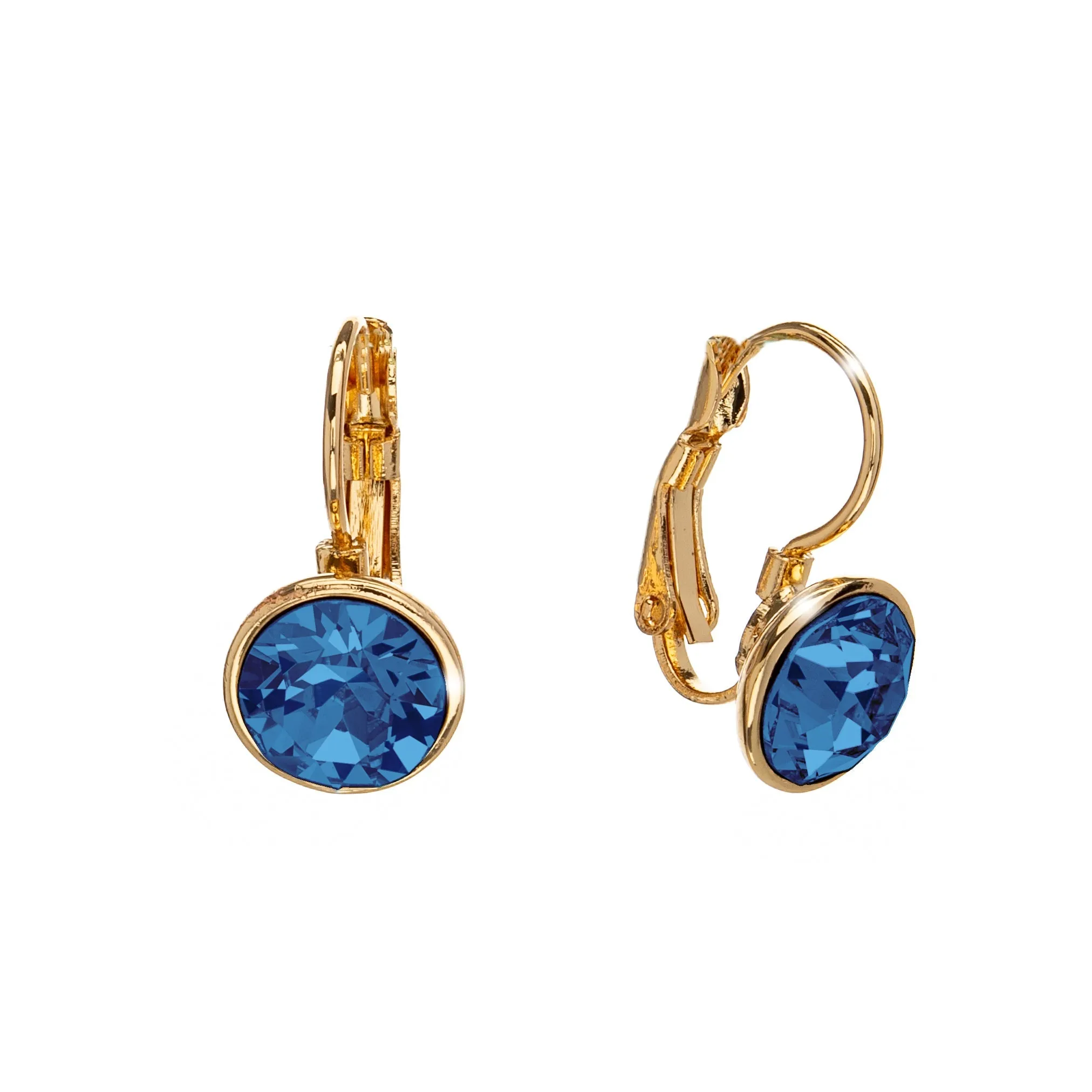 Crystal Leverback Everyday Earrings