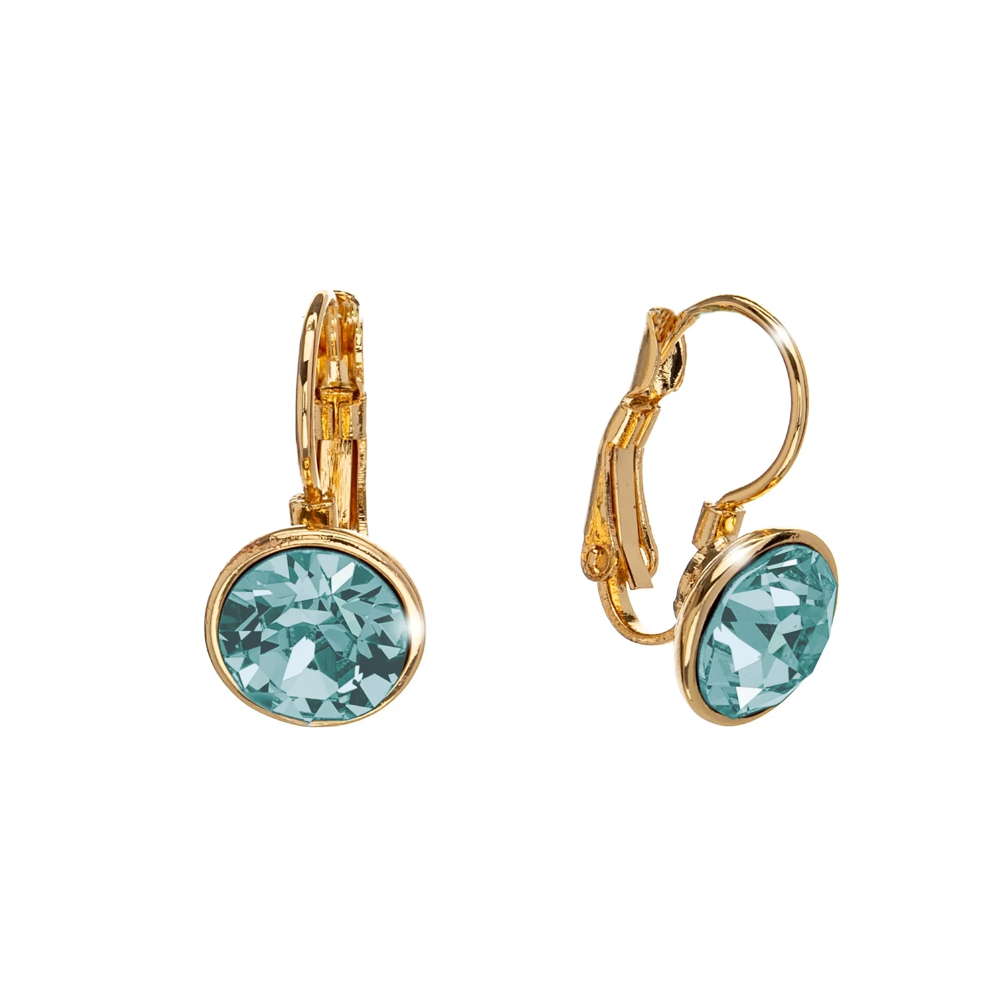 Crystal Leverback Everyday Earrings