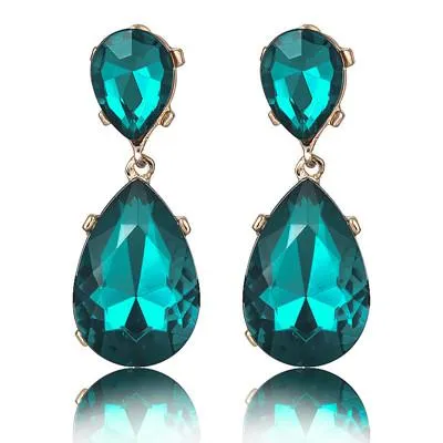 Crystal Water Drop Earrings