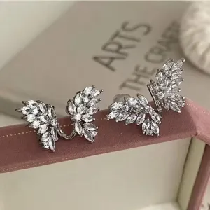 Crystal Wing Earrings