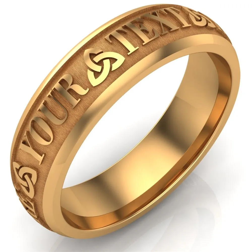 Custom Celtic Wedding Ring CUCEL1-14Y6M