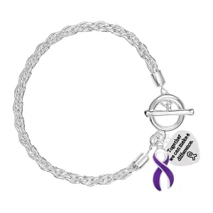 Cystic Fibrosis Ribbon Rope Bracelets