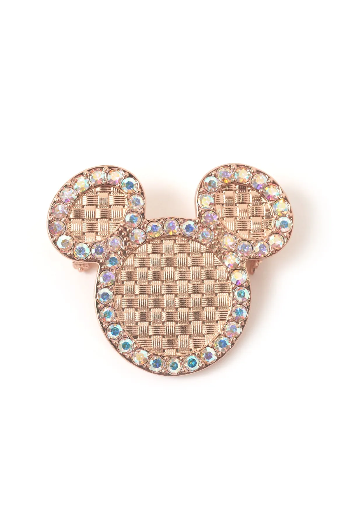 Disney x Buttonscarves Woven Brooch - Rose Gold