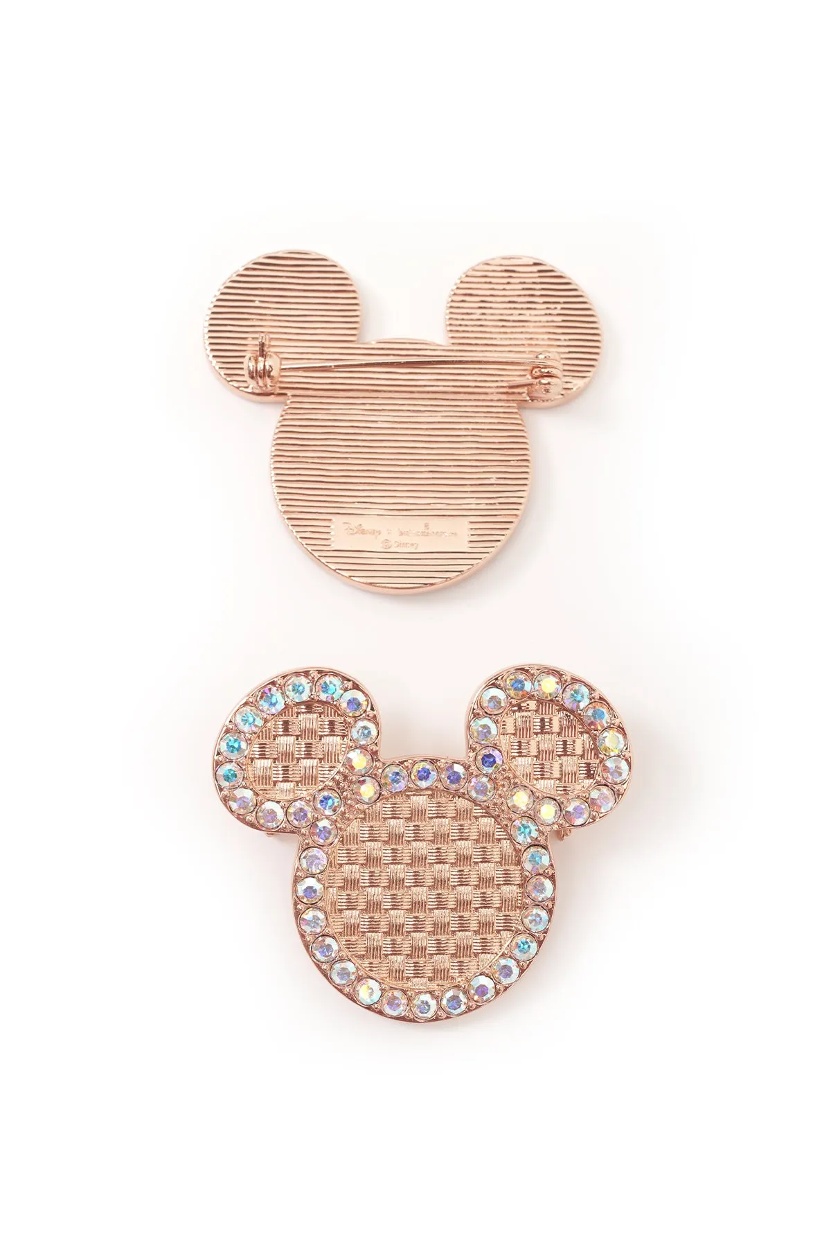 Disney x Buttonscarves Woven Brooch - Rose Gold