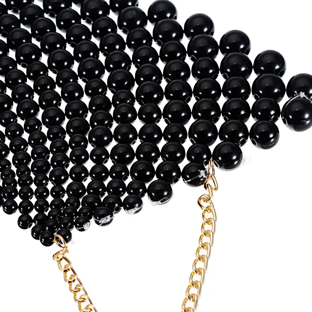 Egyptian Inspired Maxi Choker Necklace (Black)