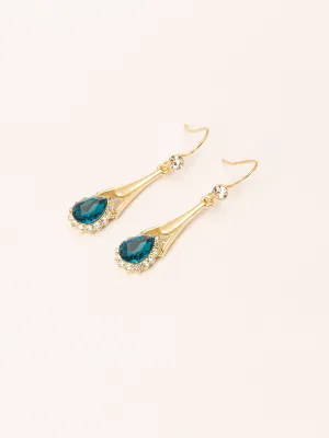 Embellished Tear Drop Earrings