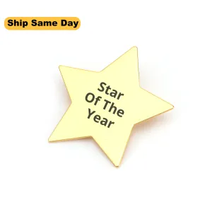 Engravable Top Student Star Badges KCLB 3