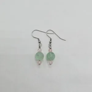 Faceted Fluorite Earrings