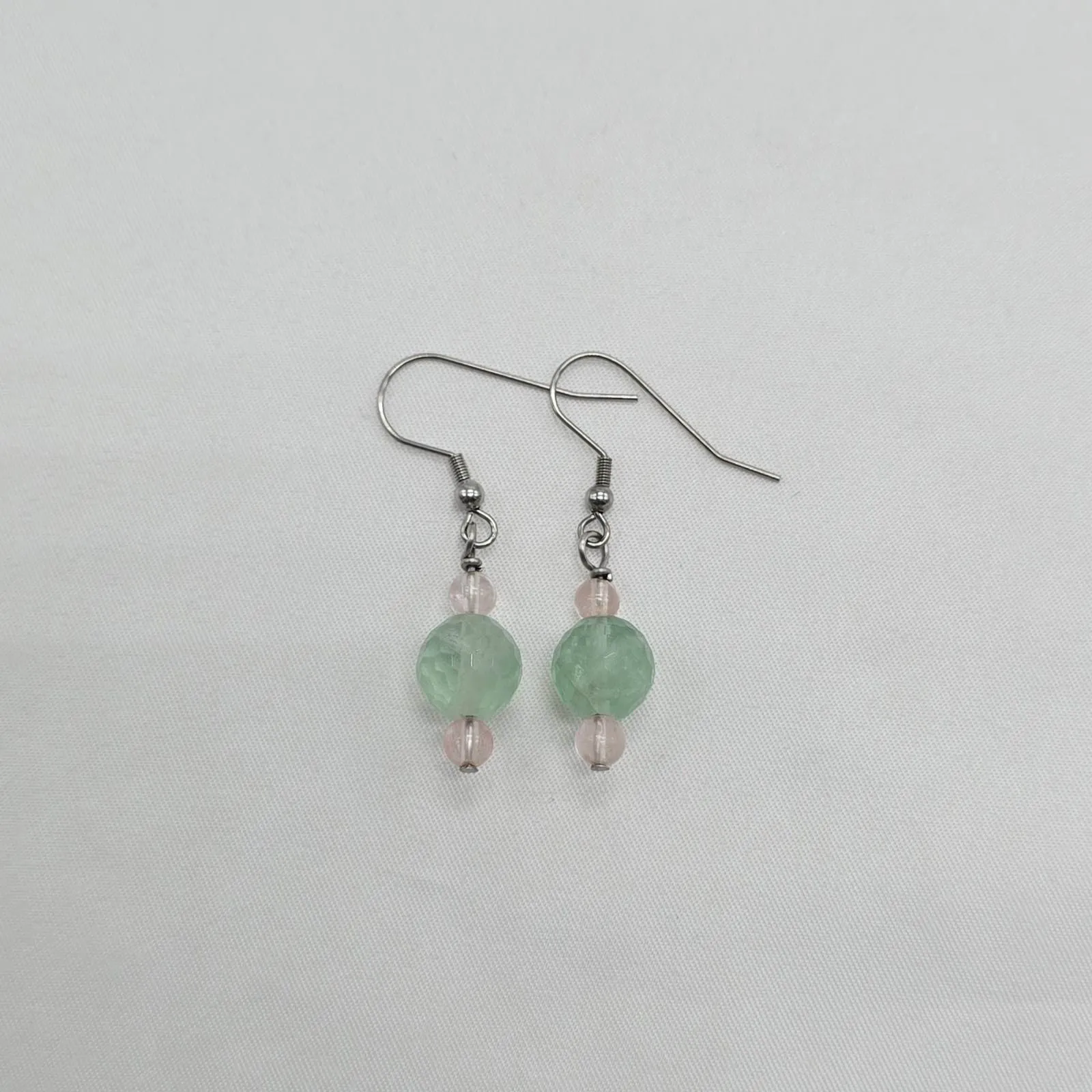 Faceted Fluorite Earrings