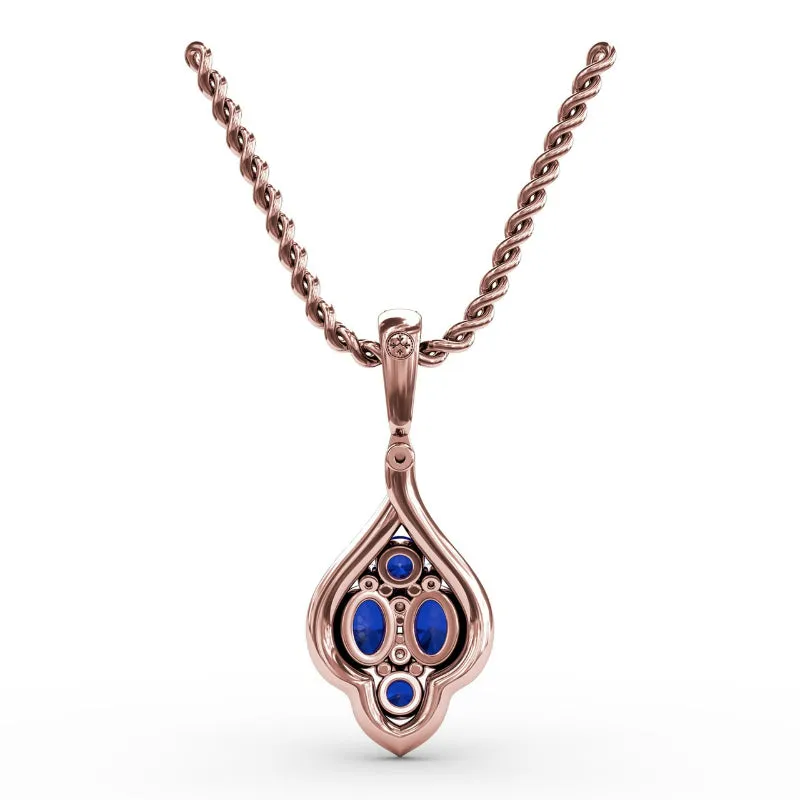 Fana Precious Sapphire and Diamond Pendant