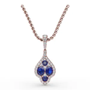 Fana Precious Sapphire and Diamond Pendant