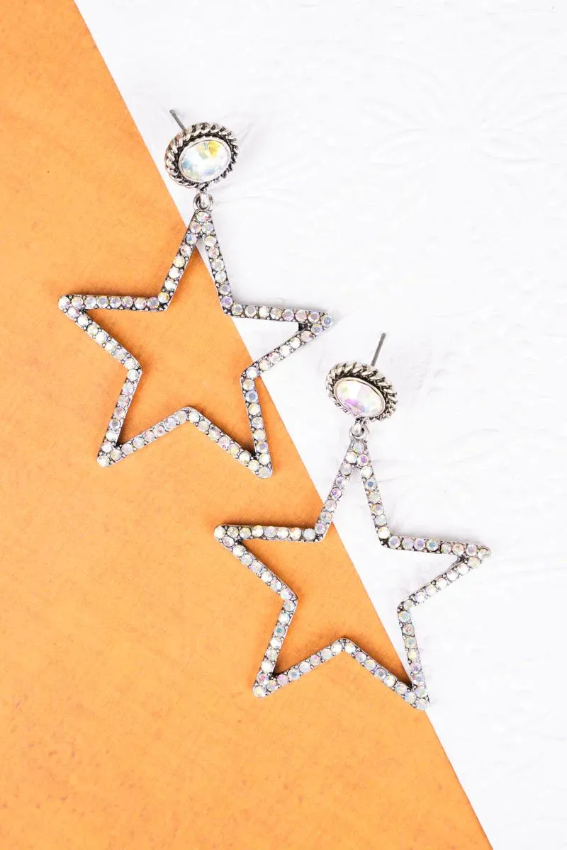 First Star I See Tonight Crystal Earrings