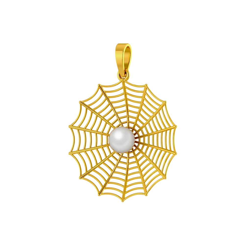 Fun Filigree Gold Pendant