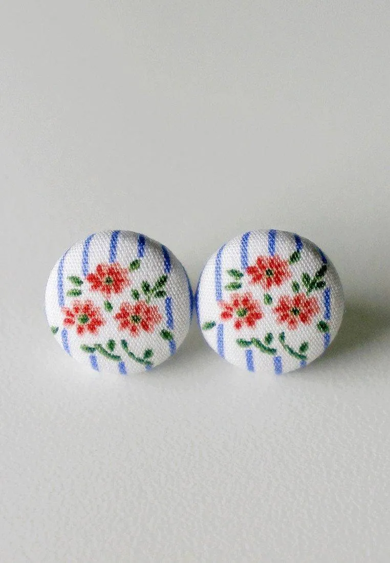 Garden Rose Stud Earrings