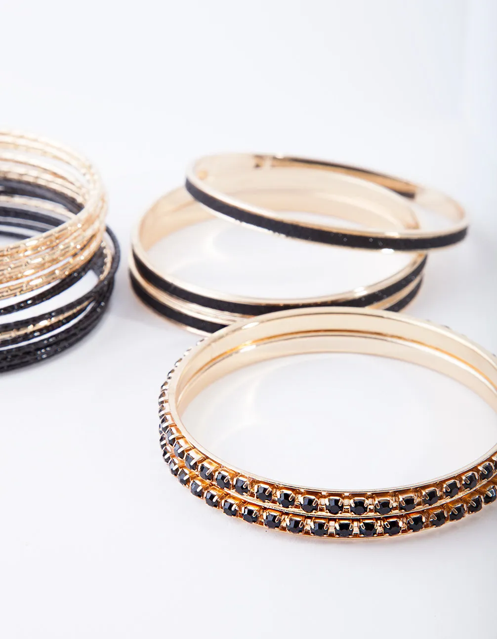 Gold & Black Bangle 20-Pack