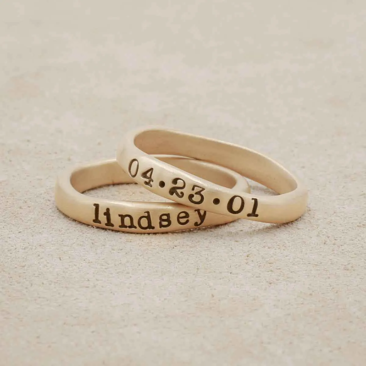 Gold Stacking Rings {14k Gold}