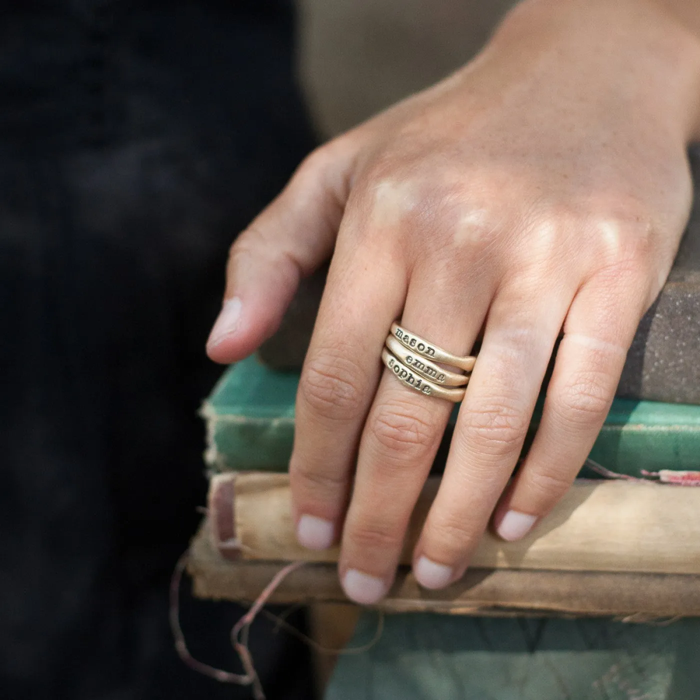 Gold Stacking Rings {14k Gold}